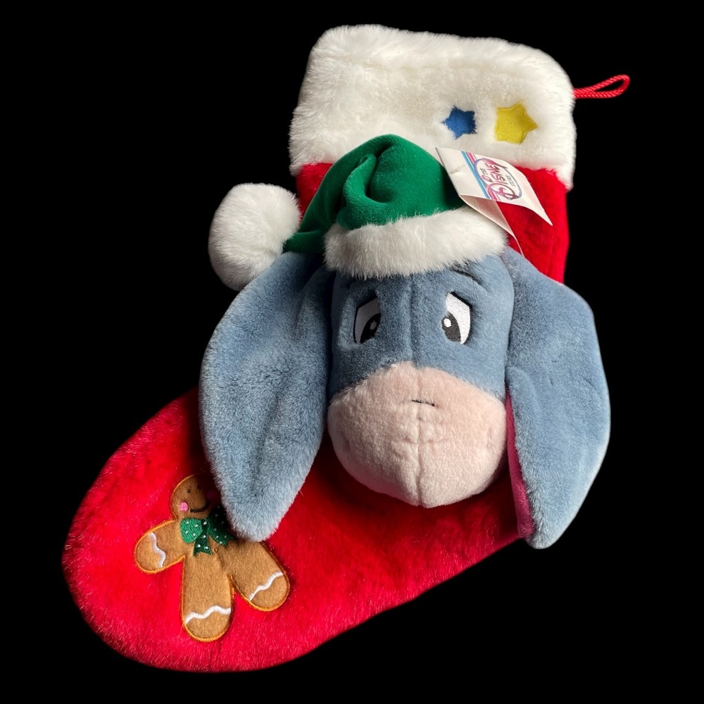 NWT Vintage Disney Store Eeyore Singing Stocking - Untested